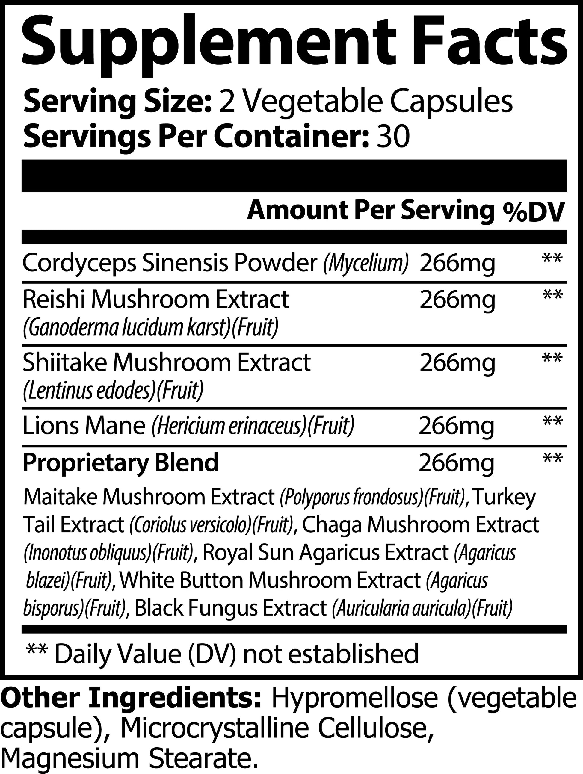 Mushroom Complex 10 X CapsPreneur